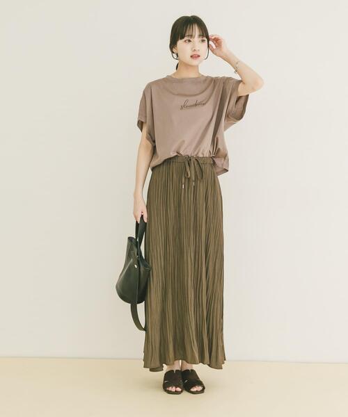 ITEMS URBANRESEARCH（アイテムズ アーバンリサーチ）の「カッセンスカート（スカート・レディース・ブラウン系その他/ブラウン/チャコールグレー・FREE）」の12枚目の写真