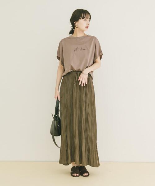 ITEMS URBANRESEARCH（アイテムズ アーバンリサーチ）の「カッセンスカート（スカート・レディース・ブラウン系その他/ブラウン/チャコールグレー・FREE）」の13枚目の写真