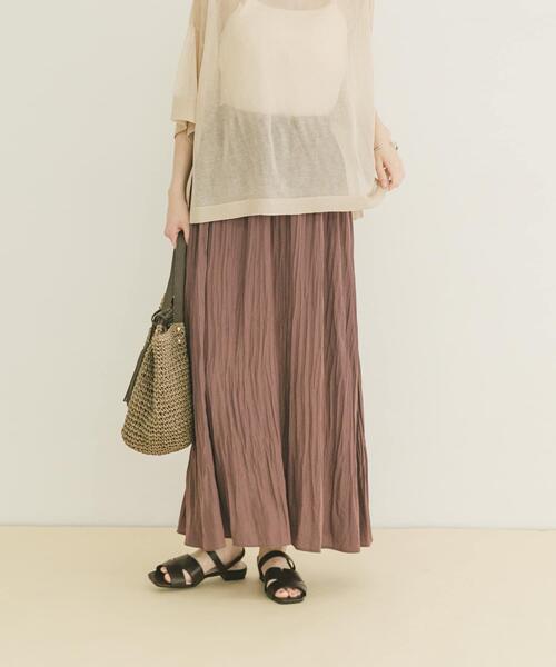 ITEMS URBANRESEARCH（アイテムズ アーバンリサーチ）の「カッセンスカート（スカート・レディース・ブラウン系その他/ブラウン/チャコールグレー・FREE）」の18枚目の写真