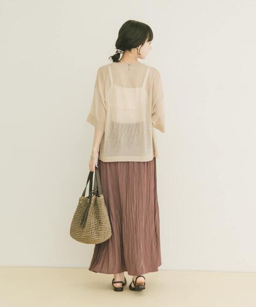 ITEMS URBANRESEARCH（アイテムズ アーバンリサーチ）の「カッセンスカート（スカート・レディース・ブラウン系その他/ブラウン/チャコールグレー・FREE）」の20枚目の写真