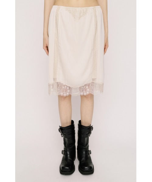 SLY(スライ)の「SHORT SLIP SKIRT ショートスリップスカート 夏服(スカート・レディース・ブラック/アイボリー/ブラウン・FREE)」の7枚目の写真