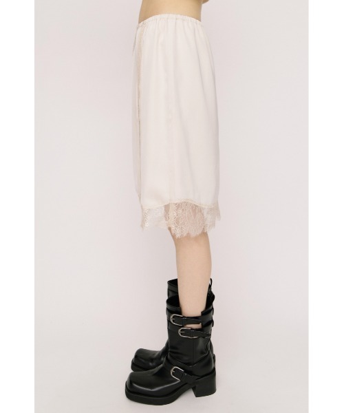 SLY(スライ)の「SHORT SLIP SKIRT ショートスリップスカート 夏服(スカート・レディース・ブラック/アイボリー/ブラウン・FREE)」の8枚目の写真