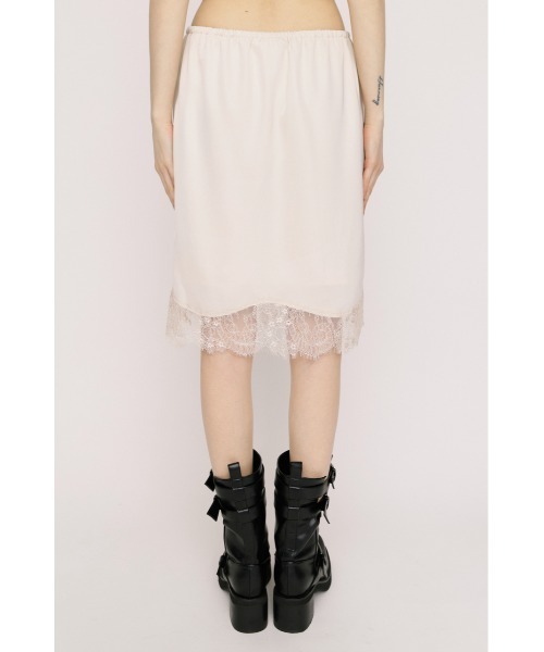 SLY(スライ)の「SHORT SLIP SKIRT ショートスリップスカート 夏服(スカート・レディース・ブラック/アイボリー/ブラウン・FREE)」の9枚目の写真