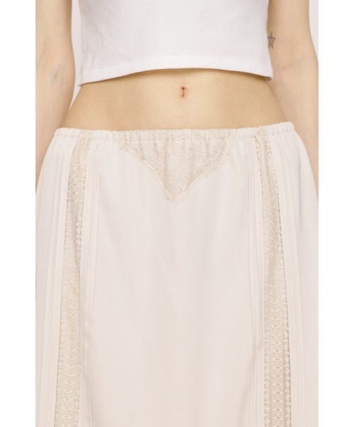 SLY(スライ)の「SHORT SLIP SKIRT ショートスリップスカート 夏服(スカート・レディース・ブラック/アイボリー/ブラウン・FREE)」の10枚目の写真
