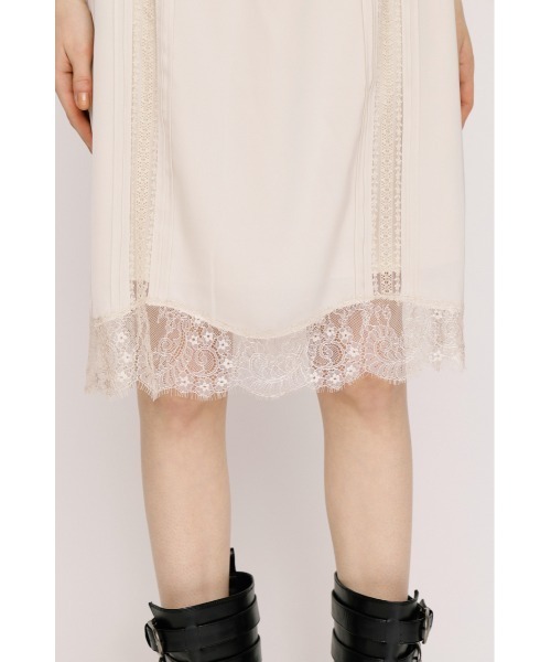 SLY(スライ)の「SHORT SLIP SKIRT ショートスリップスカート 夏服(スカート・レディース・ブラック/アイボリー/ブラウン・FREE)」の11枚目の写真