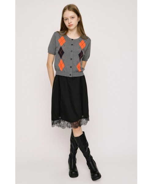 SLY(スライ)の「SHORT SLIP SKIRT ショートスリップスカート 夏服(スカート・レディース・ブラック/アイボリー/ブラウン・FREE)」の13枚目の写真