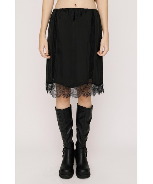 SLY(スライ)の「SHORT SLIP SKIRT ショートスリップスカート 夏服(スカート・レディース・ブラック/アイボリー/ブラウン・FREE)」の15枚目の写真