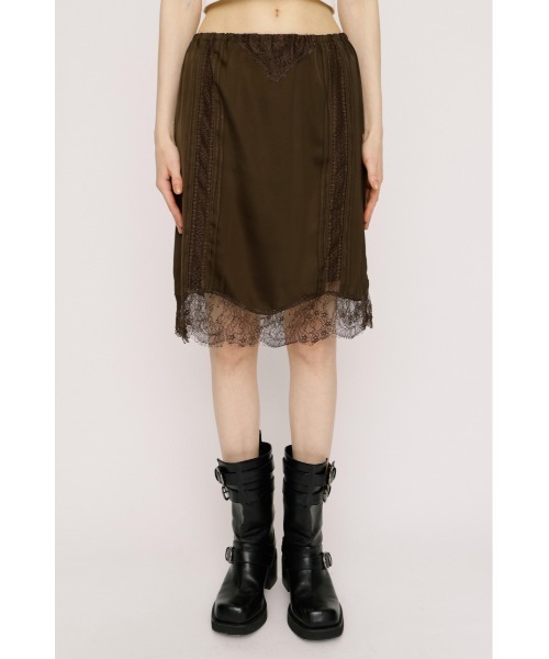 SLY(スライ)の「SHORT SLIP SKIRT ショートスリップスカート 夏服(スカート・レディース・ブラック/アイボリー/ブラウン・FREE)」の19枚目の写真