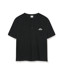 WANIL（ウェニール）の「サンロゴワッフルヘンリーネック半袖Tシャツ3カラー[WASR_1002]（Tシャツ/カットソー）」