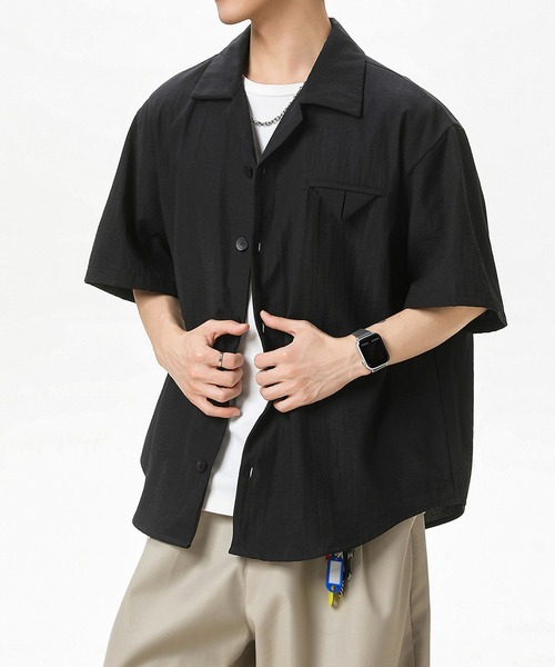 TOBEE(トゥビー)の「【TOBEE】リネン ルーズ オープンカラーシャツ(シャツ/ブラウス・メンズ・ホワイト/ブラック・X-LARGE/MEDIUM/LARGE)」の20枚目の写真