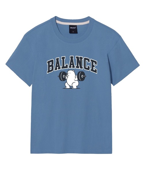 OKSTAR(オクスター)の「バランスベア 半袖Tシャツ(Tシャツ/カットソー・メンズ・ホワイト/ブラック/グレー/ダークグリーン/ネイビー/ダークブルー/クリーム/ライトグレー/ライトベージュ/ダークグレー/カーキ・SMALL/MEDIUM/LARGE/X-LARGE/2XL/3XL/4XL)」の11枚目の写真