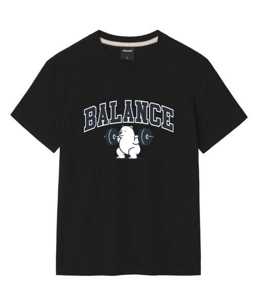 OKSTAR(オクスター)の「バランスベア 半袖Tシャツ(Tシャツ/カットソー・メンズ・ホワイト/ブラック/グレー/ダークグリーン/ネイビー/ダークブルー/クリーム/ライトグレー/ライトベージュ/ダークグレー/カーキ・SMALL/MEDIUM/LARGE/X-LARGE/2XL/3XL/4XL)」の15枚目の写真