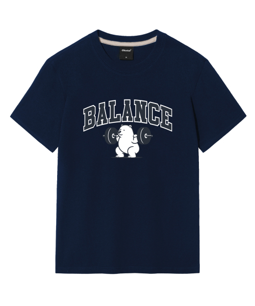 OKSTAR(オクスター)の「バランスベア 半袖Tシャツ(Tシャツ/カットソー・メンズ・ホワイト/ブラック/グレー/ダークグリーン/ネイビー/ダークブルー/クリーム/ライトグレー/ライトベージュ/ダークグレー/カーキ・SMALL/MEDIUM/LARGE/X-LARGE/2XL/3XL/4XL)」の16枚目の写真