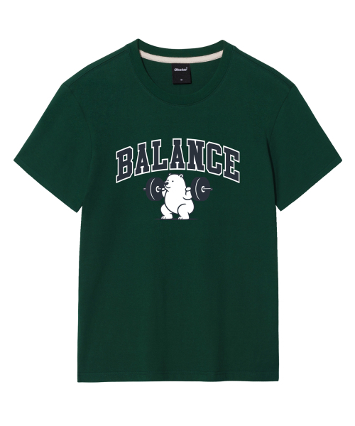 OKSTAR(オクスター)の「バランスベア 半袖Tシャツ(Tシャツ/カットソー・メンズ・ホワイト/ブラック/グレー/ダークグリーン/ネイビー/ダークブルー/クリーム/ライトグレー/ライトベージュ/ダークグレー/カーキ・SMALL/MEDIUM/LARGE/X-LARGE/2XL/3XL/4XL)」の17枚目の写真