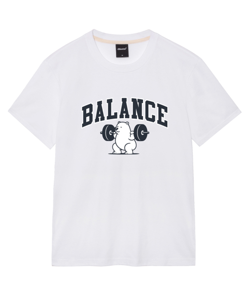 OKSTAR(オクスター)の「バランスベア 半袖Tシャツ(Tシャツ/カットソー・メンズ・ホワイト/ブラック/グレー/ダークグリーン/ネイビー/ダークブルー/クリーム/ライトグレー/ライトベージュ/ダークグレー/カーキ・SMALL/MEDIUM/LARGE/X-LARGE/2XL/3XL/4XL)」の19枚目の写真