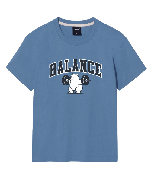 OKSTAR(オクスター)の「バランスベア 半袖Tシャツ(Tシャツ/カットソー・メンズ・ホワイト/ブラック/グレー/ダークグリーン/ネイビー/ダークブルー/クリーム/ライトグレー/ライトベージュ/ダークグレー/カーキ・SMALL/MEDIUM/LARGE/X-LARGE/2XL/3XL/4XL)」の20枚目の写真