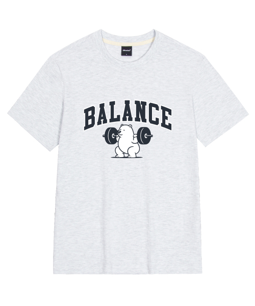 OKSTAR(オクスター)の「バランスベア 半袖Tシャツ(Tシャツ/カットソー・メンズ・ホワイト/ブラック/グレー/ダークグリーン/ネイビー/ダークブルー/クリーム/ライトグレー/ライトベージュ/ダークグレー/カーキ・SMALL/MEDIUM/LARGE/X-LARGE/2XL/3XL/4XL)」の22枚目の写真