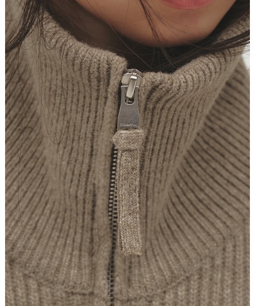 TODAYFUL(トゥデイフル)の「Zipup Knit Cardigan(カーディガン/ボレロ・レディース・チャコールグレー/グレイッシュベージュ・FREE)」の10枚目の写真