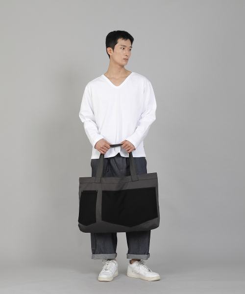 SAINTCREW（セントクルー）の「ダブルペンタゴンポケットEXワイドエコバッグDPP-161ダークグレー（エコバッグ/サブバッグ・メンズ・その他・フリー）」の8枚目の写真