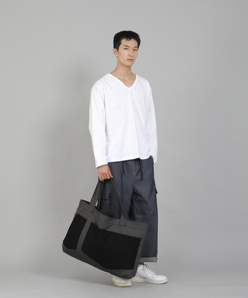 SAINTCREW（セントクルー）の「ダブルペンタゴンポケットEXワイドエコバッグDPP-161ダークグレー（エコバッグ/サブバッグ・メンズ・その他・フリー）」の11枚目の写真