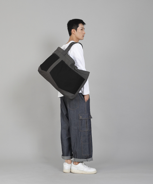 SAINTCREW（セントクルー）の「ダブルペンタゴンポケットEXワイドエコバッグDPP-161ダークグレー（エコバッグ/サブバッグ・メンズ・その他・フリー）」の12枚目の写真