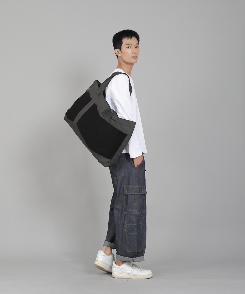 SAINTCREW（セントクルー）の「ダブルペンタゴンポケットEXワイドエコバッグDPP-161ダークグレー（エコバッグ/サブバッグ・メンズ・その他・フリー）」の13枚目の写真