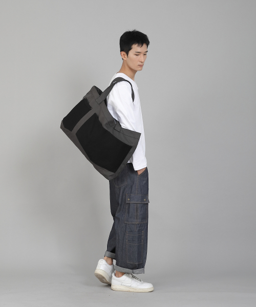 SAINTCREW（セントクルー）の「ダブルペンタゴンポケットEXワイドエコバッグDPP-161ダークグレー（エコバッグ/サブバッグ・メンズ・その他・フリー）」の14枚目の写真
