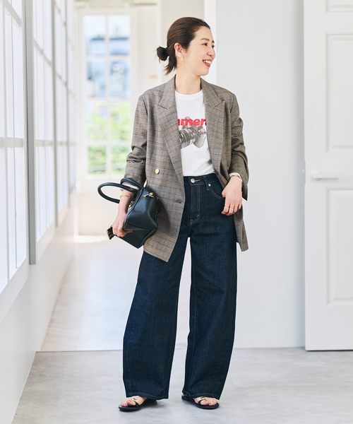 Spick & Span(スピックアンドスパン)の「《セットアップ可》ウールブレンドグレンチェックジャケット(テーラードジャケット・レディース・その他6・34/36/38/40)」の7枚目の写真