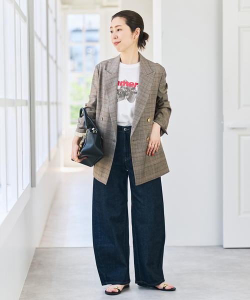 Spick & Span(スピックアンドスパン)の「《セットアップ可》ウールブレンドグレンチェックジャケット(テーラードジャケット・レディース・その他6・34/36/38/40)」の8枚目の写真