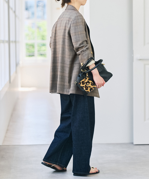 Spick & Span(スピックアンドスパン)の「《セットアップ可》ウールブレンドグレンチェックジャケット(テーラードジャケット・レディース・その他6・34/36/38/40)」の9枚目の写真
