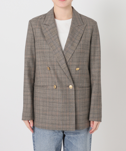 Spick & Span(スピックアンドスパン)の「《セットアップ可》ウールブレンドグレンチェックジャケット(テーラードジャケット・レディース・その他6・34/36/38/40)」の10枚目の写真
