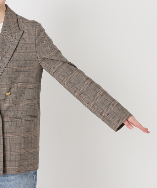 Spick & Span(スピックアンドスパン)の「《セットアップ可》ウールブレンドグレンチェックジャケット(テーラードジャケット・レディース・その他6・34/36/38/40)」の14枚目の写真