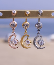 【へそピアス】sun and moon /ボディピアス/【ハワイアンジュエリー】【サージカルステンレス】【金属アレルギー対応】【IRIEBEACH / アイリービーチ】つけっぱなしOK