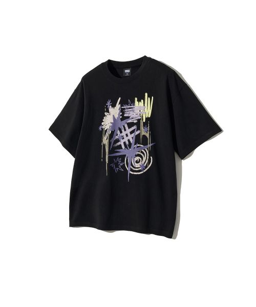 GAKKAI UNIONS(ガッカイユニオンズ)の「スタースクリブル 半袖Tシャツ ブラック(Tシャツ/カットソー・レディース・その他・MEDIUM/LARGE)」の4枚目の写真