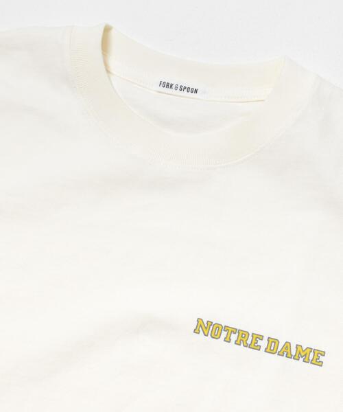 FORK&SPOON(フォークアンドスプーン)の「FORK&SPOON フロッキープリントTシャツ(Tシャツ/カットソー・メンズ・オフホワイト/チャコールグレー・4/5)」の9枚目の写真