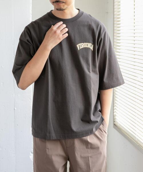 FORK&SPOON(フォークアンドスプーン)の「FORK&SPOON フロッキープリントTシャツ(Tシャツ/カットソー・メンズ・オフホワイト/チャコールグレー・4/5)」の10枚目の写真