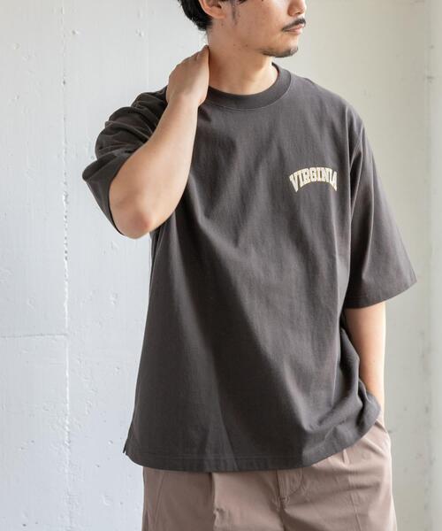 FORK&SPOON(フォークアンドスプーン)の「FORK&SPOON フロッキープリントTシャツ(Tシャツ/カットソー・メンズ・オフホワイト/チャコールグレー・4/5)」の11枚目の写真