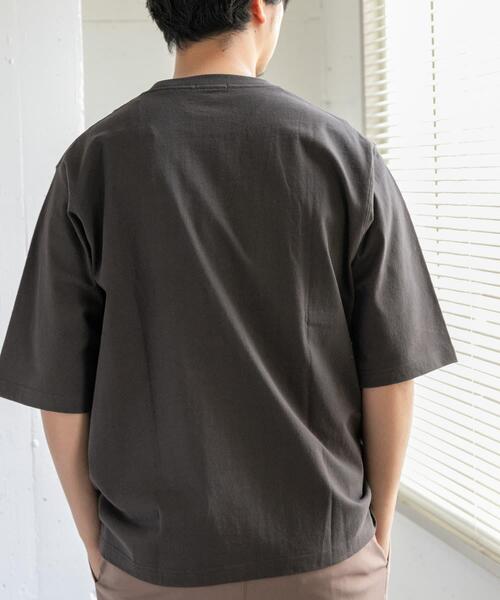 FORK&SPOON(フォークアンドスプーン)の「FORK&SPOON フロッキープリントTシャツ(Tシャツ/カットソー・メンズ・オフホワイト/チャコールグレー・4/5)」の13枚目の写真