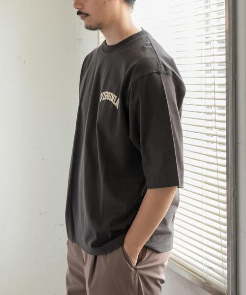FORK&SPOON(フォークアンドスプーン)の「FORK&SPOON フロッキープリントTシャツ(Tシャツ/カットソー・メンズ・オフホワイト/チャコールグレー・4/5)」の14枚目の写真