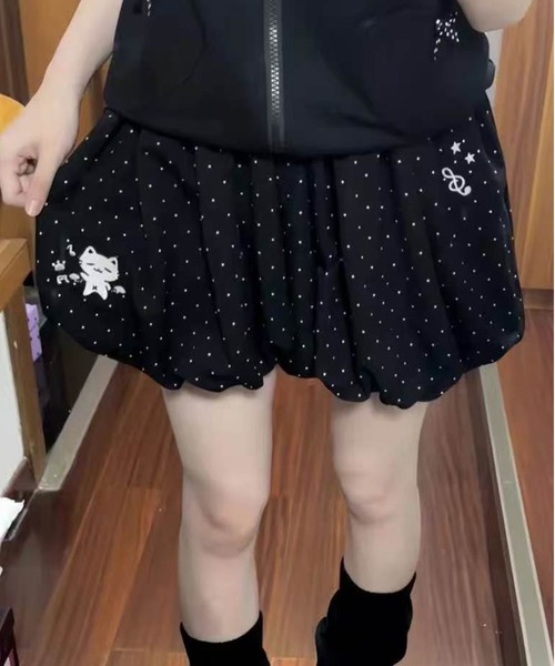 AsheKsha(アシクシャ)の「小水玉刺繍ショートパンツ(その他パンツ・レディース・ブラック・F)」の5枚目の写真