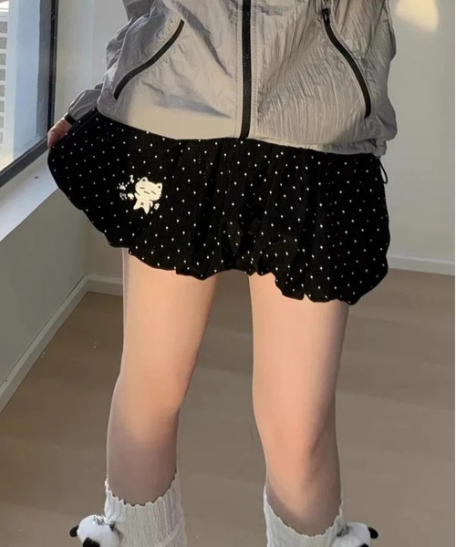 AsheKsha(アシクシャ)の「小水玉刺繍ショートパンツ(その他パンツ・レディース・ブラック・F)」の10枚目の写真