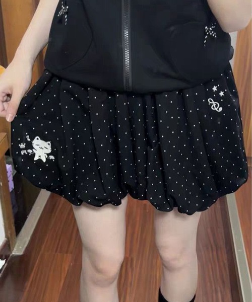 AsheKsha(アシクシャ)の「小水玉刺繍ショートパンツ(その他パンツ・レディース・ブラック・F)」の12枚目の写真