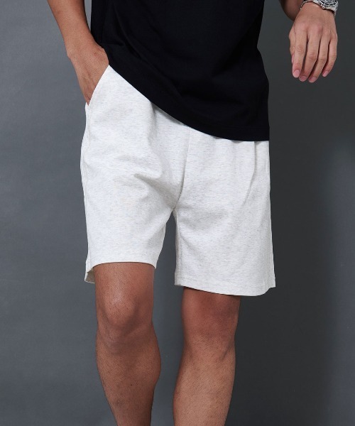 BENUSTA(ベヌスタ)の「『BENUSTA/ベヌスタ』ワイドシルエットハーフパンツ ショーツ【GC】(その他パンツ・メンズ・ライトグレー/ブラック・L/M)」の1枚目の写真