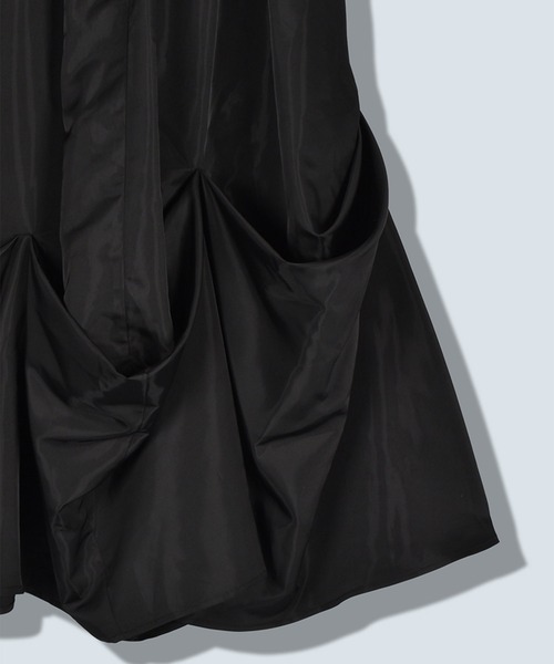 OMMO（オーエムエムオー）の「【OMMO(オーエムエムオー)】UP TUCK VOLUME SK/アップタックボリュームスカート（スカート・レディース・ブルー/カーキ/ブラック・36/38）」の19枚目の写真
