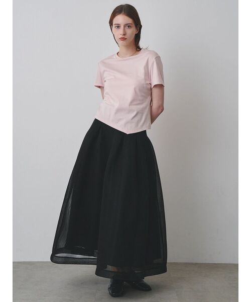 ELENDEEK（エレンディーク）の「アシメヘムティーシャツ（Tシャツ/カットソー・レディース・ブラック/オフホワイト/ピンク/ブラウン・FREE）」の10枚目の写真