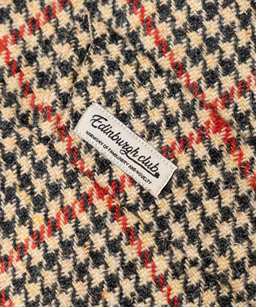 EDINBURGH CLUB(エディンバラクラブ)の「HARRIS TWEED HOUNDSTOOTH BALMACAAN COAT (BEIGE)(チェスターコート・メンズ・Beige・MEDIUM)」の6枚目の写真