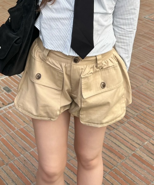 RAY CASSIN(レイカズン)の「カーゴバルーンミニスカパン(スカート・レディース・ベージュ・S)」の19枚目の写真