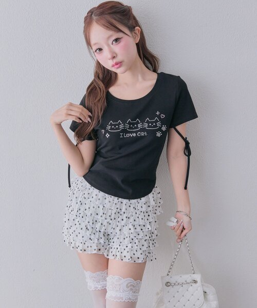 OLIVE des OLIVE(オリーブデオリーブ)の「レースリボンショートパンツ(その他パンツ・レディース・アイボリー/ドット・FREE)」の14枚目の写真
