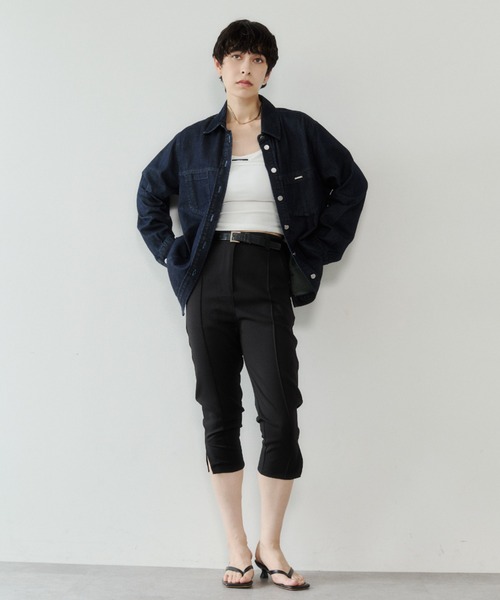 VION(ヴィオン)の「ライトデニムシャツ / Light Denim Shirt(シャツ/ブラウス・レディース・ネイビー/ブルー・FREE)」の9枚目の写真