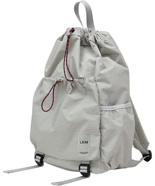 L.R.M(エルアールエム)の「L.R.M ドロスト巾着リュック(バックパック/リュック・レディース・ブラック・FREE)」の4枚目の写真